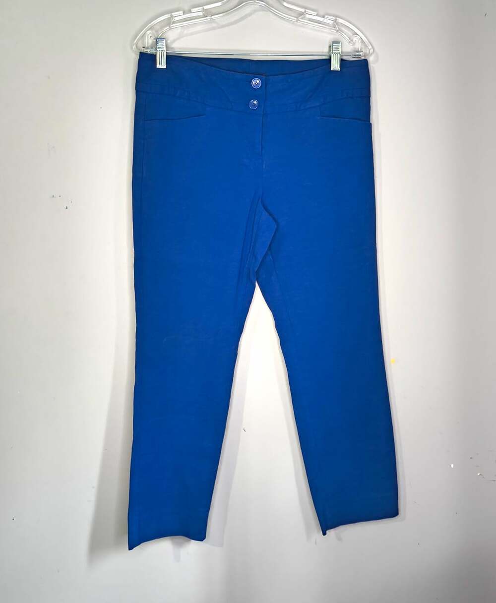 The Limited Women's Blue Slim Skinny Dress Pants Twill Stretch Pockets Size 8